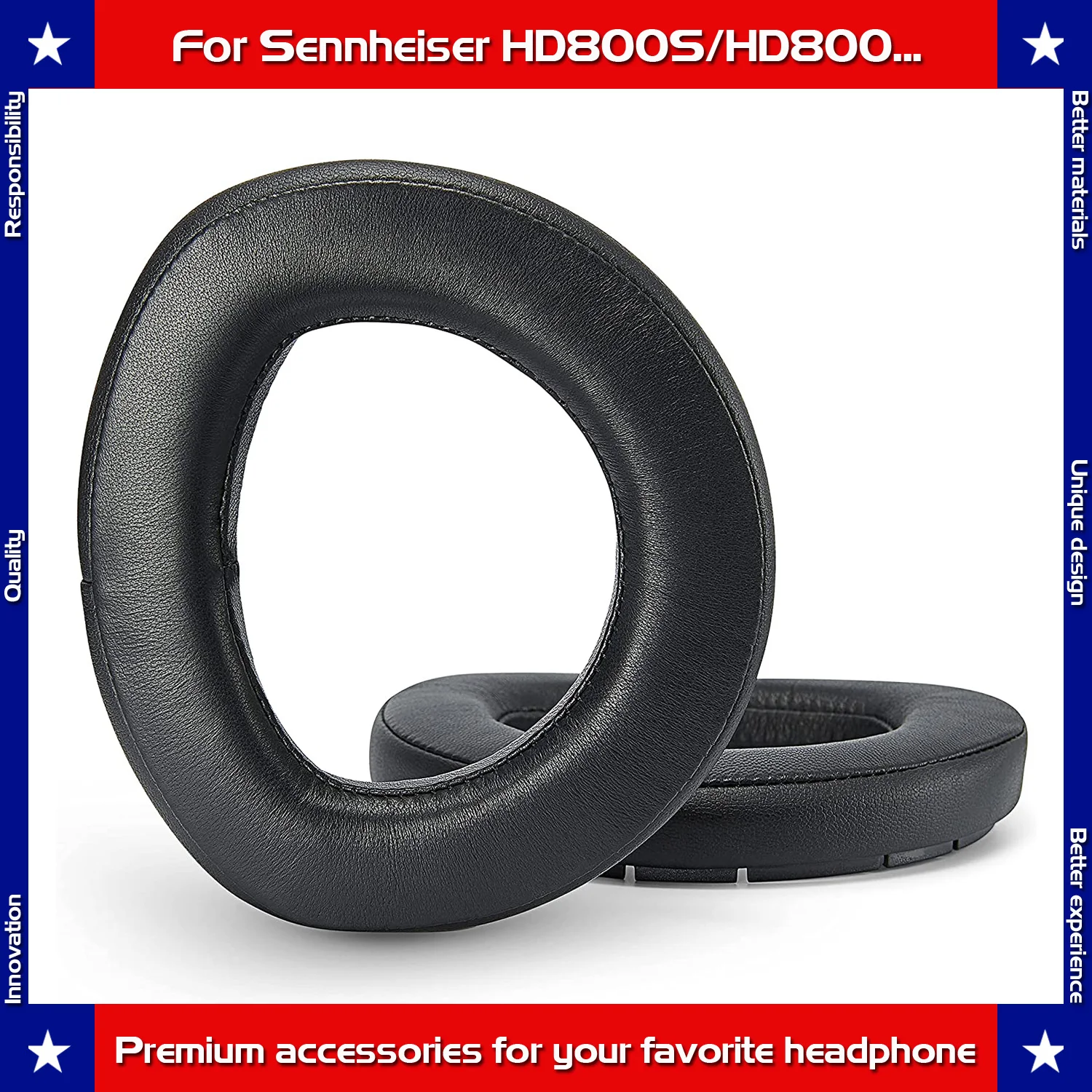 

Carberon амбушюры наушников амбушюры совместимы с наушниками Sennheiser HD800/HD800S (овчина + протеиновая кожа)