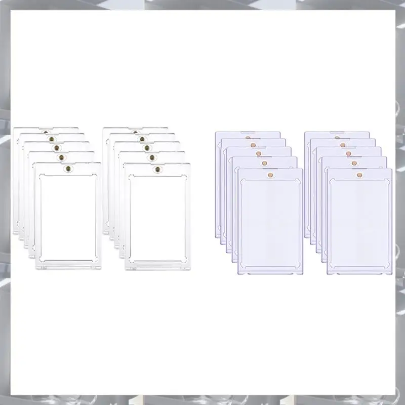 

Hot Selling-10Pcs 35PT Hard Magnetic Card Holder For Idol Photo Cards Protector Sports Trading Card Toploaders Display Case,10Pc