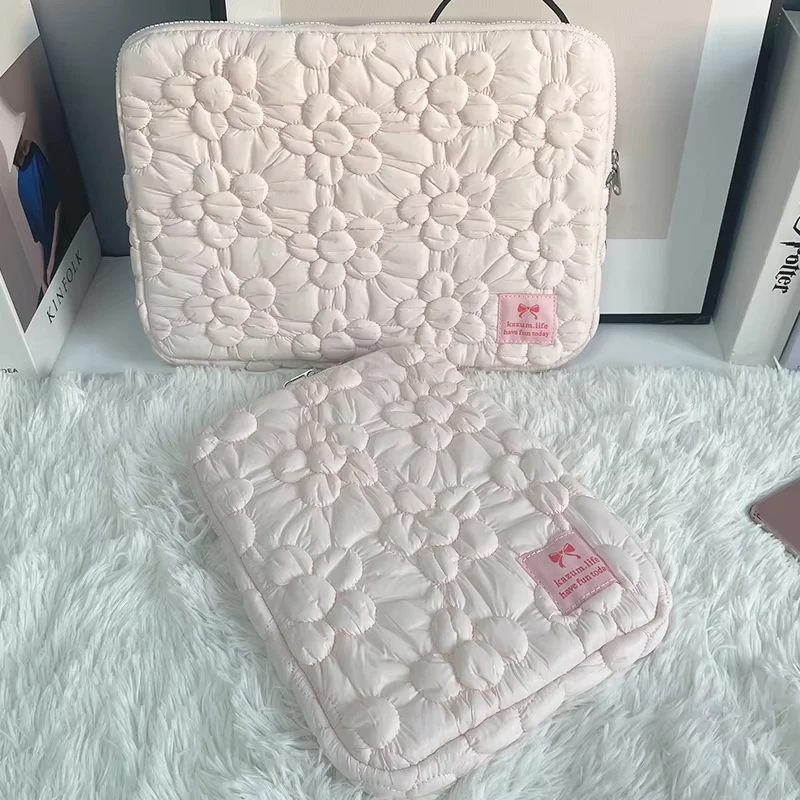 Macaron Laptop Tablet Sleeve Bag For Ipad Air6 Pro11/10.9/10.5/10.2/9.7 Macbook 13.3 13.6 14 15 15.6 16 Inch Inner Bag