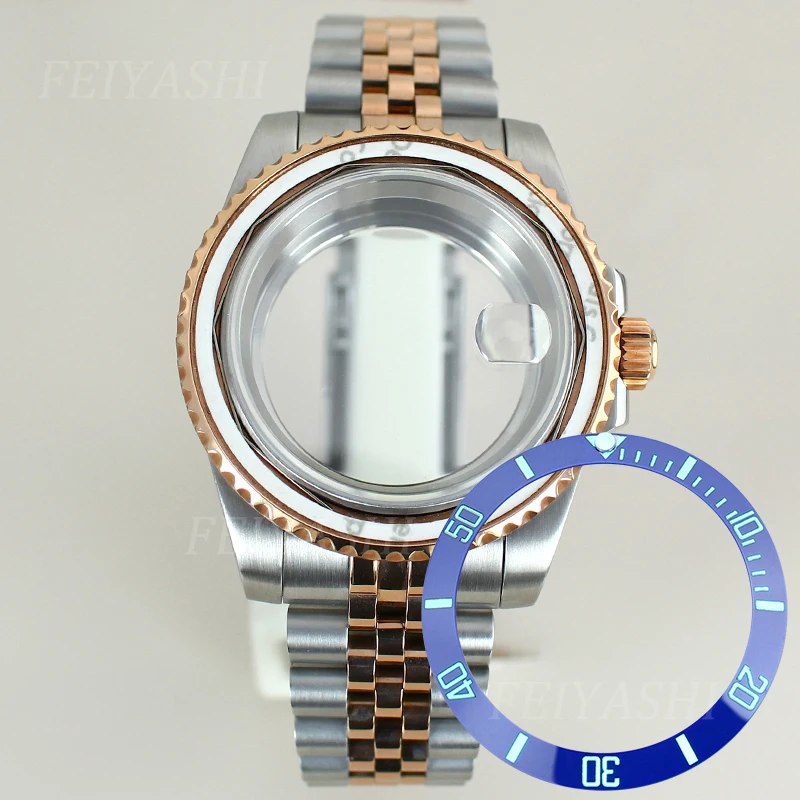 

10ATM Diving Watch Case 40mm Unidirectional Bezel For Seiko NH35 NH34 NH36 NH38 Miyota 8215 ETA 2824 Movement 28.5mm Dial Parts