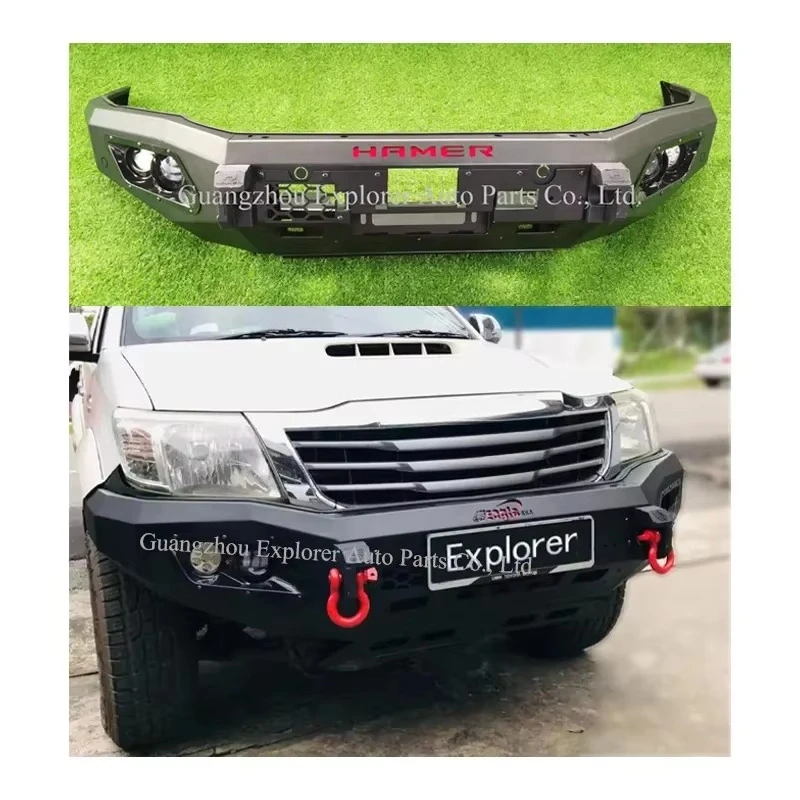 

Car Bumper for Hilux Vigo 2012-2015 with Led Light Bracket Car Spare Parts Accessories Front Bumper for Vigo