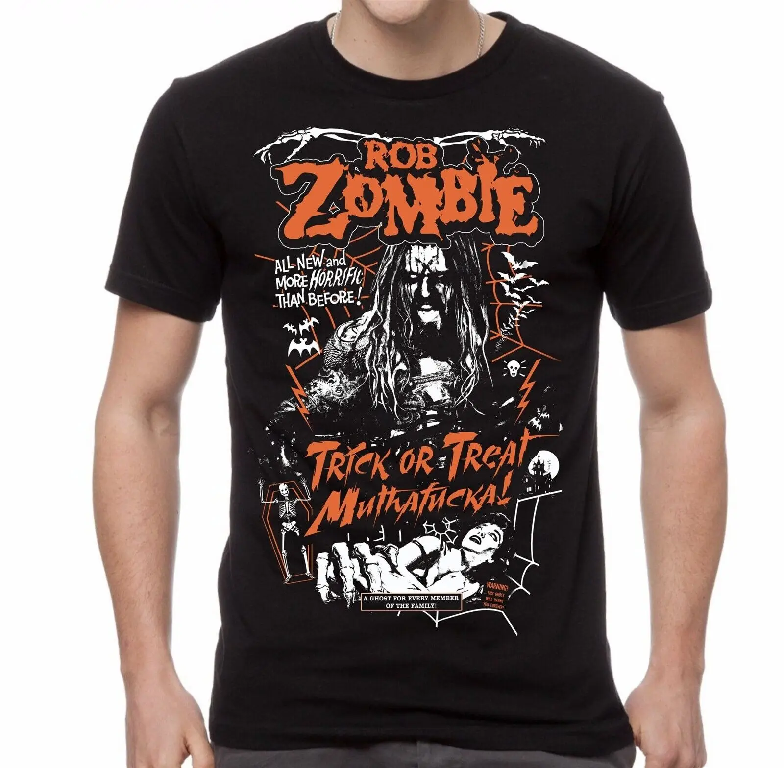 ROB ZOMBIE cd lgo TRICK OR TREAT MUTHAFUCKA! Official SHIRT XL New hellbilly