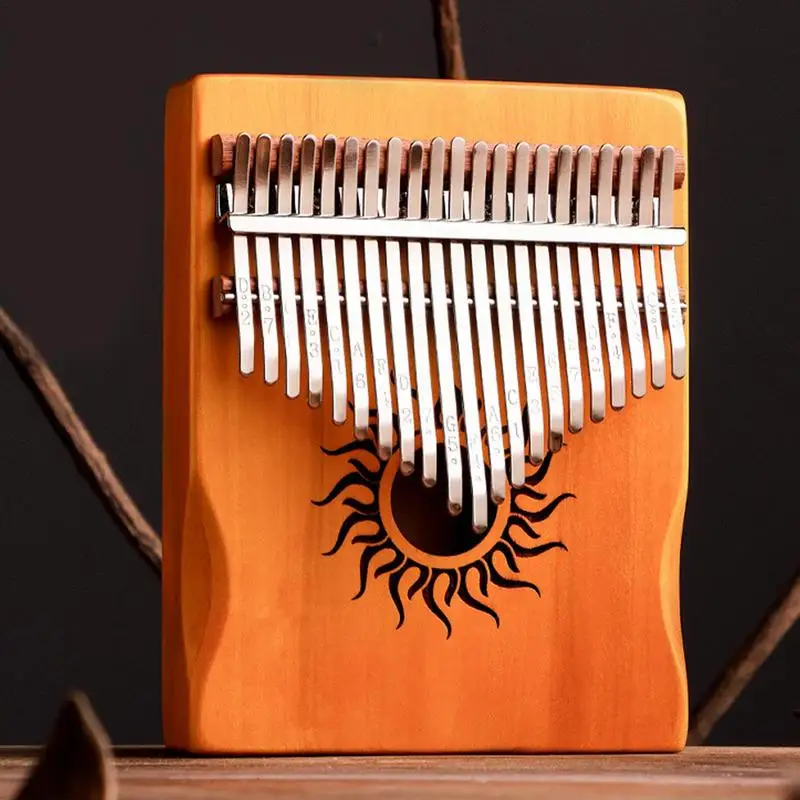 Piano à pouce en bois avec 17 Kalimba prédire, piano à pouce en bois, conception à 21 échelles, déterminer le piano pour les réunions de famille, l'école et la maison