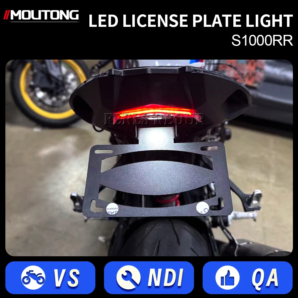 

Motorcycle LED Tail Light Tidy Kit for BMW S1000RR 2019-2025, License Plate Bracket, Direct Fit Fender Eliminator