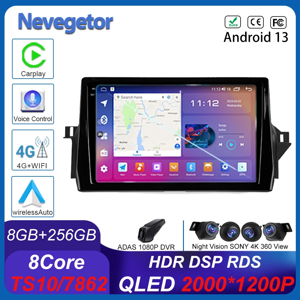 

Android 13 For Toyota Camry VIII 8 XV70 2020 - 2021 Car Radio Ai Voice Multimedia Video Player Navigation GPS Auto 2 Din Screen