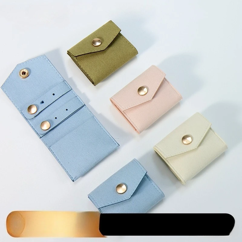 

Microfiber abraded multi-functional storage jewelry bag, spot exquisite small size jewelry bag