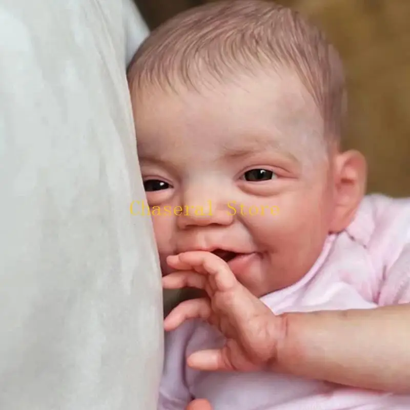 E7CE 19in จำลองตุ๊กตาเด็กทารกตุ๊กตาขยับแขนและขาเด็กมาพร้อมกับของเล่น