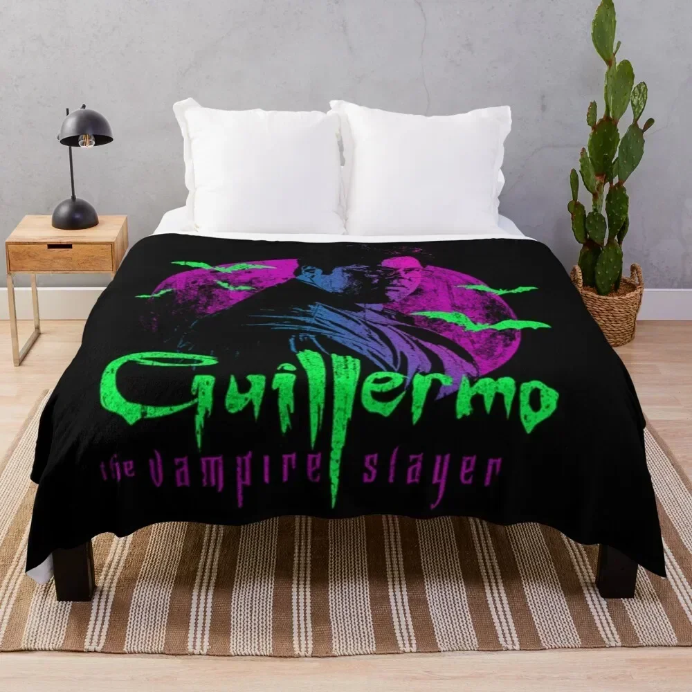 

Guillermo the Vampire Slayer T-Shirt Throw Blanket Portable Lightweight Blanket for Travel Camping