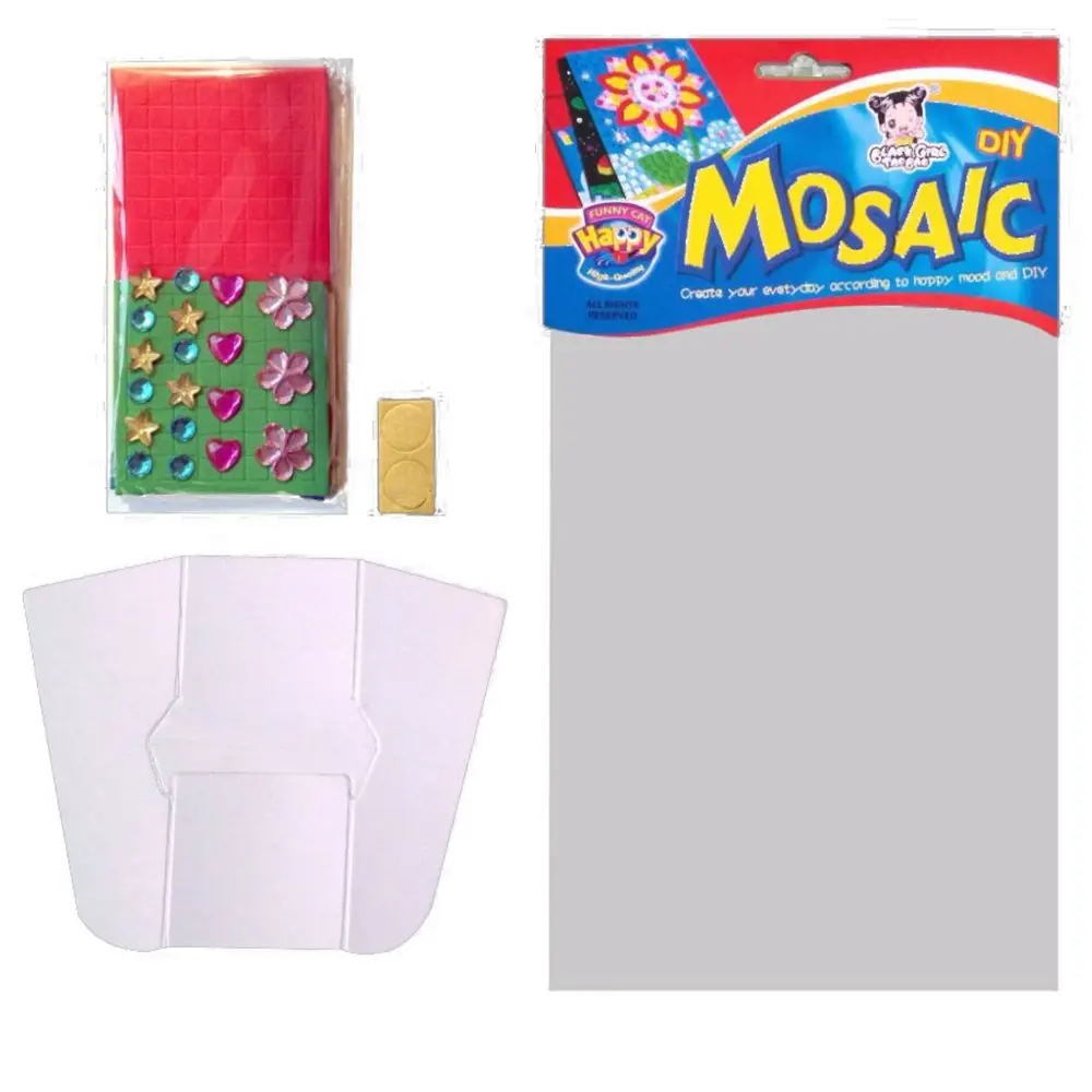 Desenhos animados artes educacionais iniciais artesanato eva espuma 3d mosaicos quebra-cabeça adesivos desenhar brinquedos