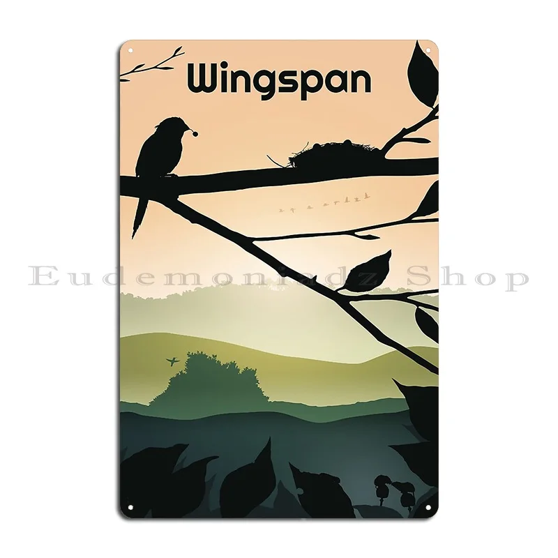 Wingspan Board Game Wall Art Print Metal Plaque Classic Painting Create Decoration Club Bar Tin Sign Poster