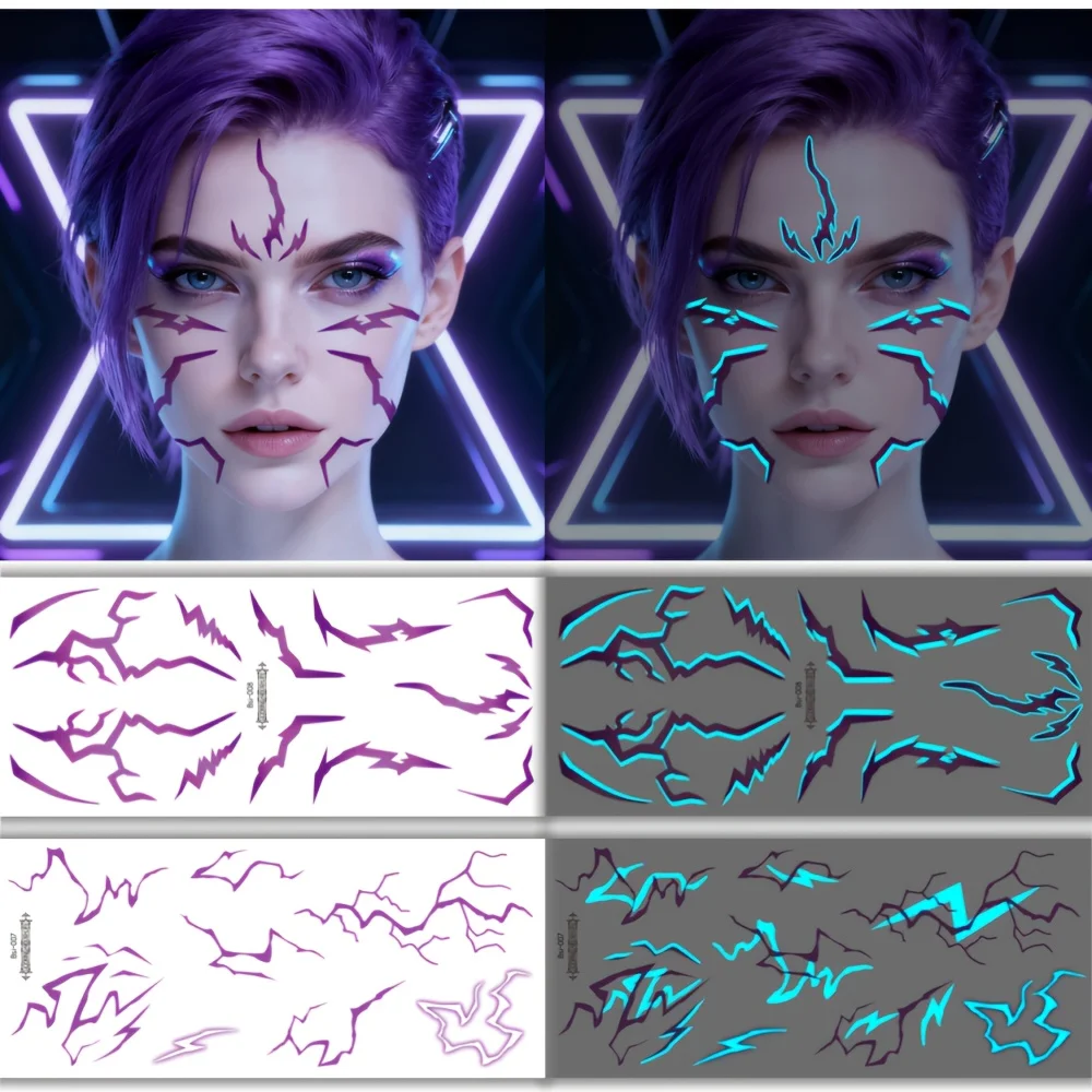 4Pcs Kpop Purple Li…