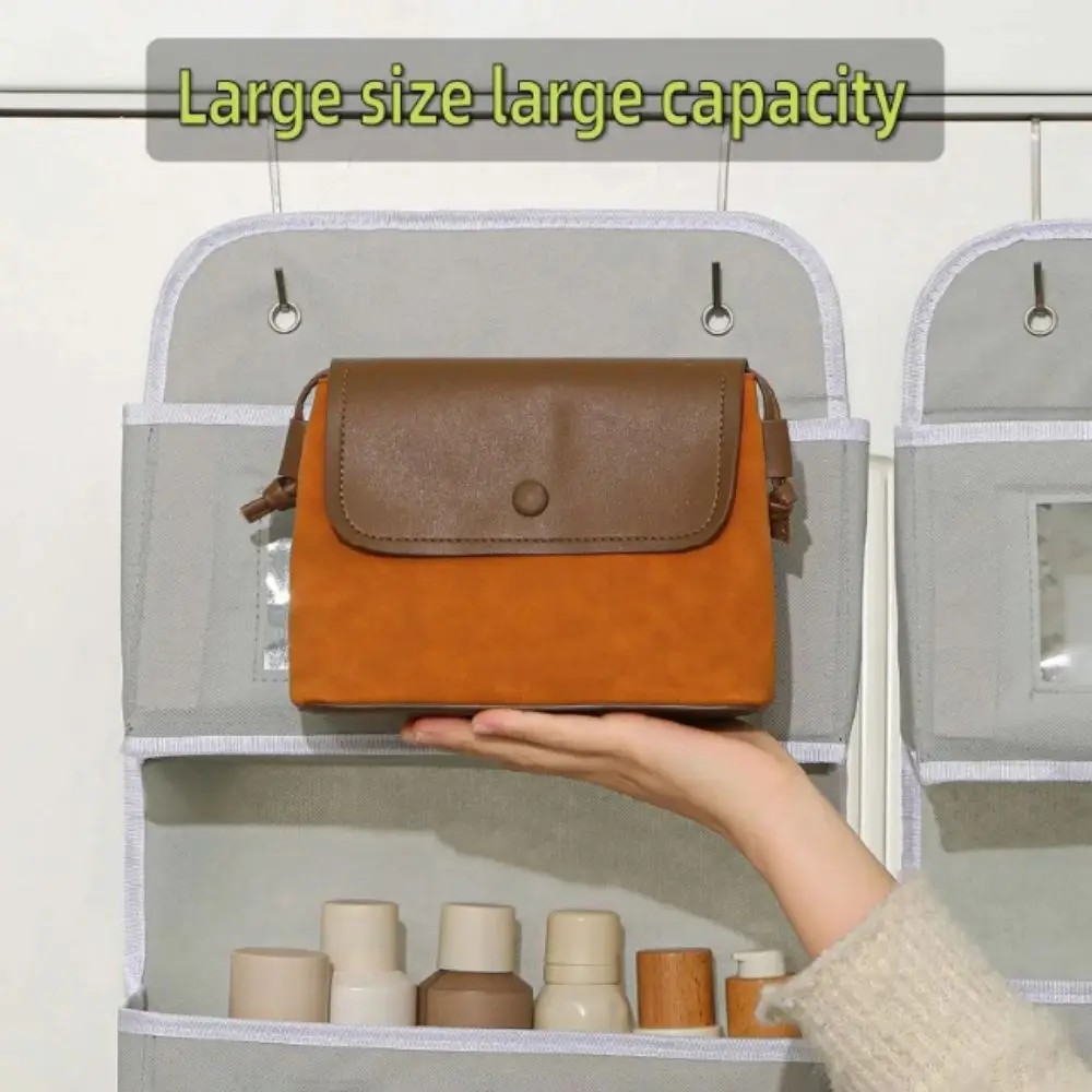 

Multi-pocket Design Storage Hanging Bag Simple Style Wall Hanging Large Capacity Storage Door Hanging Debris Storage