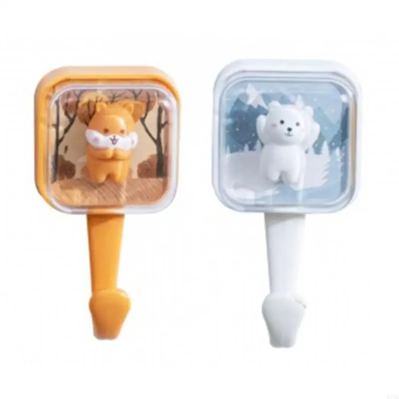 

Strong Load-bearing Viscose Door Hanging Clothes on the Wall Behind the Bathroom Traceless Sticky Hook Wall Hanging 203F