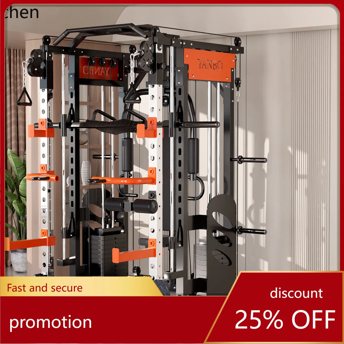 CZ Multifunctional All-in-One Machine Flying Bird Smith Comprehensive Training Equipment Gantry Frame Home Gym Equipment