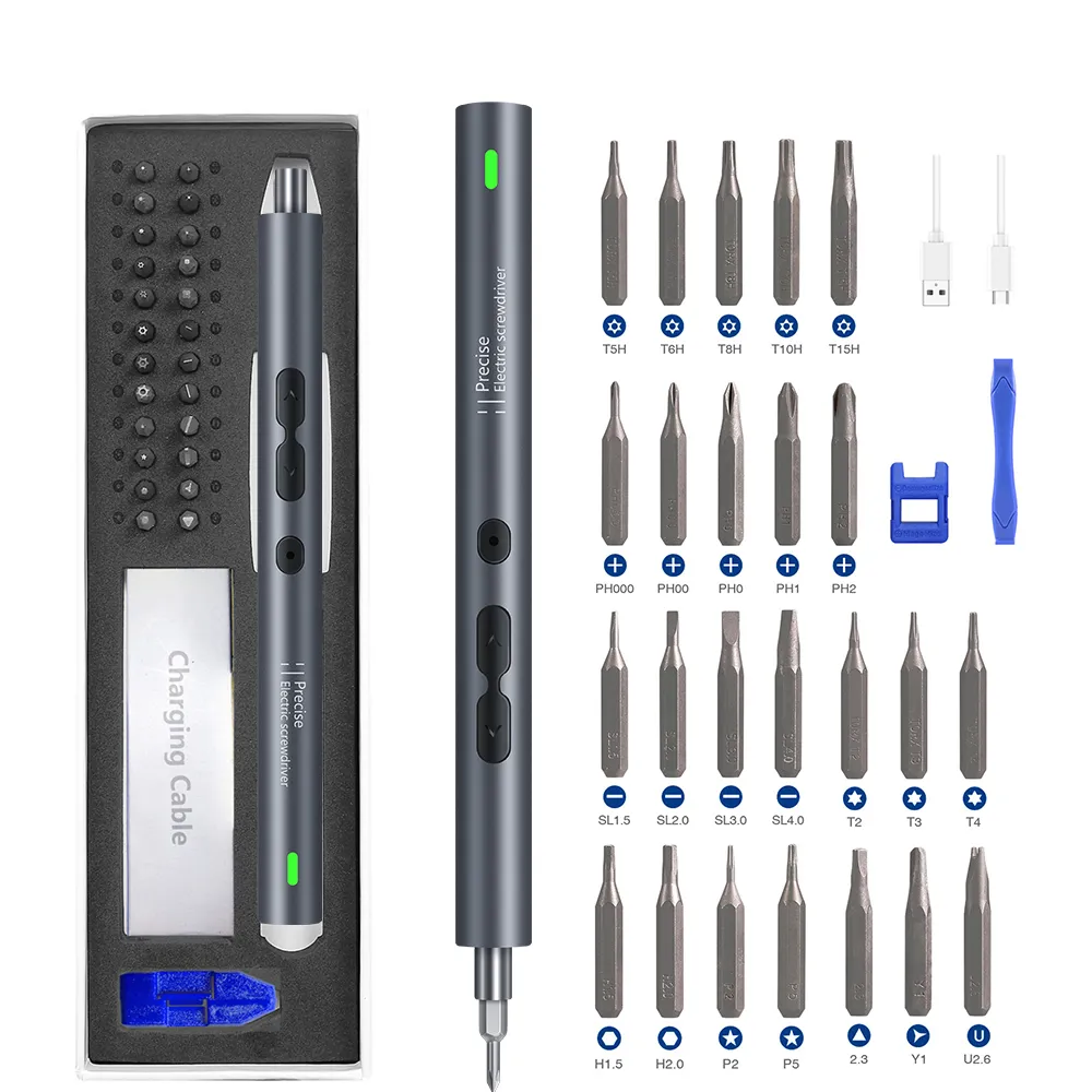 28/62 in 1 Electric Screwdriver Set Precision Power Tool Kit Rechargeable Wireless Mini Small Bits for Xiaomi Mobile Cell Repair