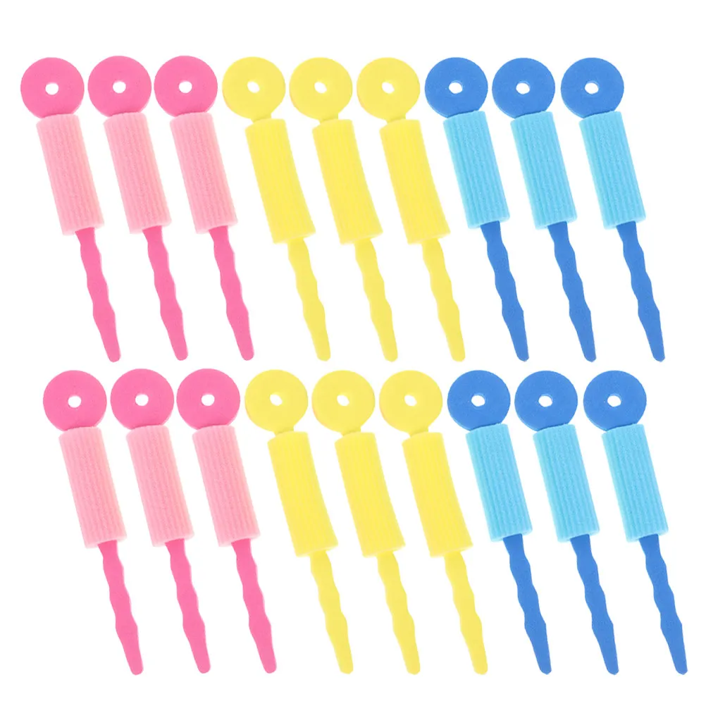 30Pcs Sponge Hair Rollers Soft Curlers No Heat DIY Curl Rods for Natural Medium Long Hair Styling Curlers Curl Rods