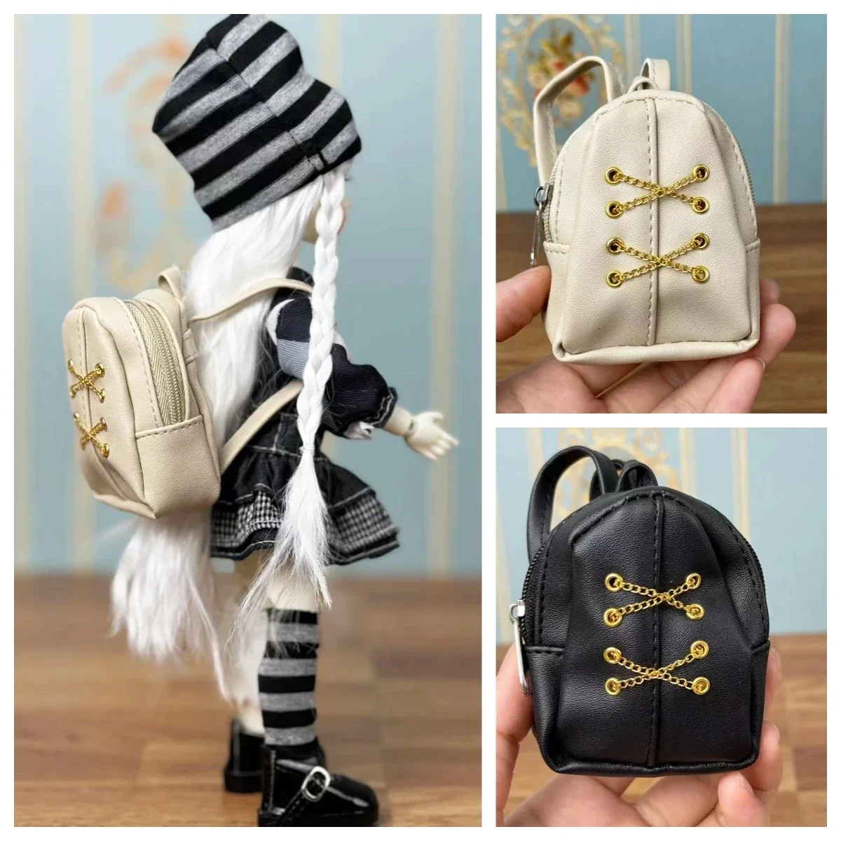 Fashion 30cm Dolls Shoulder Bag Accessories 1/6 Bjd Dolls Wallet Doll Book Bag Handbag Doll Toy