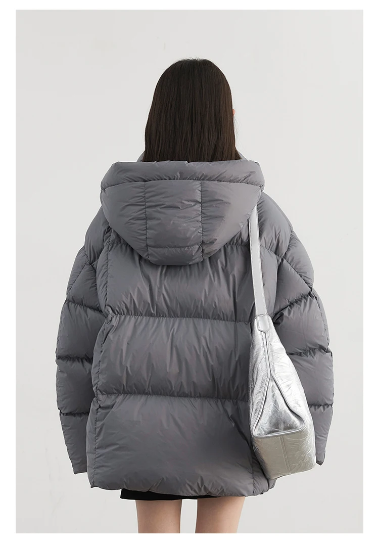 CHIC VEN Women Down Coats Solid Loose New Hooded 90 White Duck Down Down Jacket Puffs Female Outerwear Autumn Winter 2026