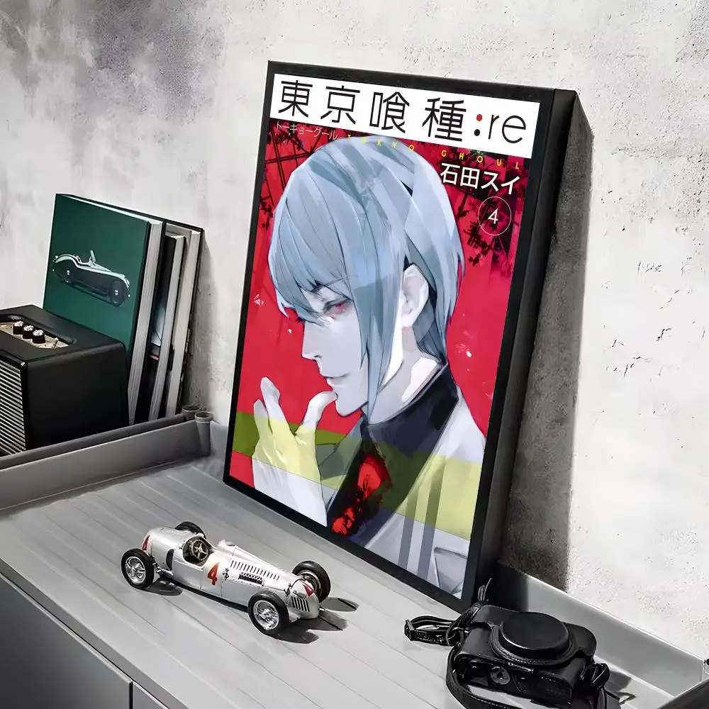 T-Tokyo Ghoul Anime-Poster-Aufkleber, HD-Gemälde, selbstklebende Kunst für Schlafzimmer, Wohnzimmer, Heimdekoration, moderne Wandaufkleber, Geschenk – Detail 21