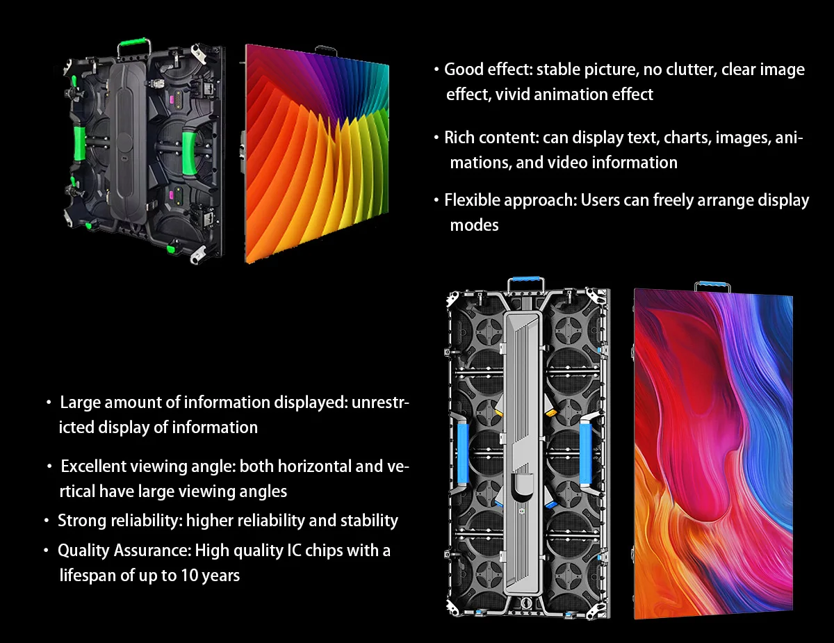 JINBOSHI P3.91/P4/P4.81 Indoor-Outdoor LED Rental Stage Screen IP65/IP45 5000cd