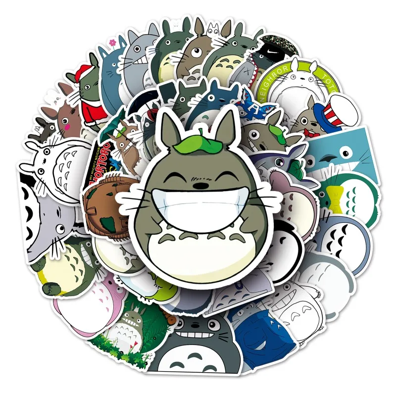 My Neighbor Totoro Graffiti Cartoon Stickers Waterproof Self-adhesive Decals for Luggage Laptops Cars and Scooters DIY Sticker view 3