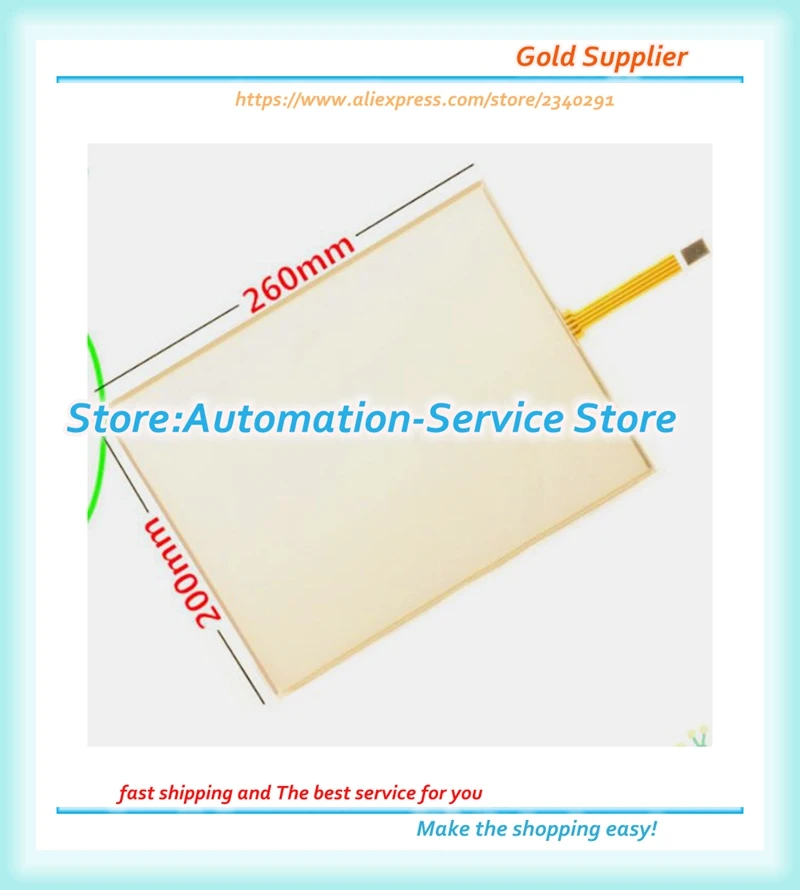

2pcs/lot Touch Glass New 12.1 Inch Panel Ipc Medical Equipment Ticket Machines 4: 3 4 Wire Grade A Touch Glass