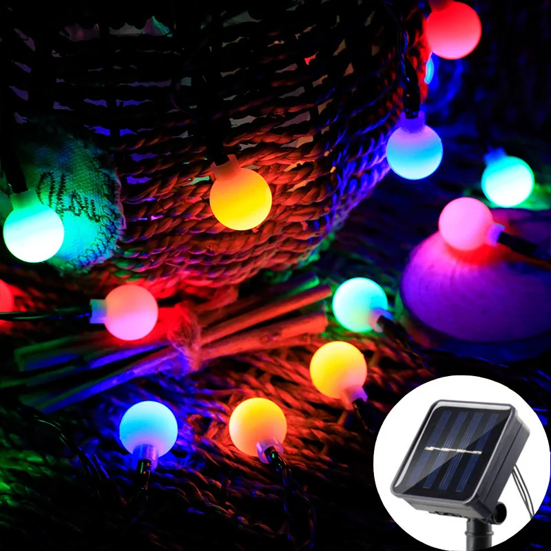 

Outdoor Wedding Holiday Camping Decoration 5/7/12m LED Solar Light String Fairy Lamp Solar Garden Garlands Christmas Decoration