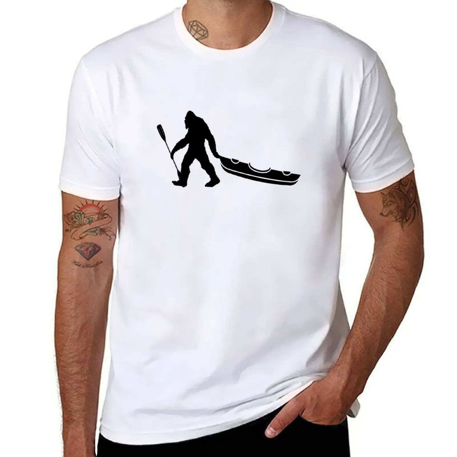 

Bigfoot Kayak T-Shirt Lightweight Basic Short Sleeve Shirt