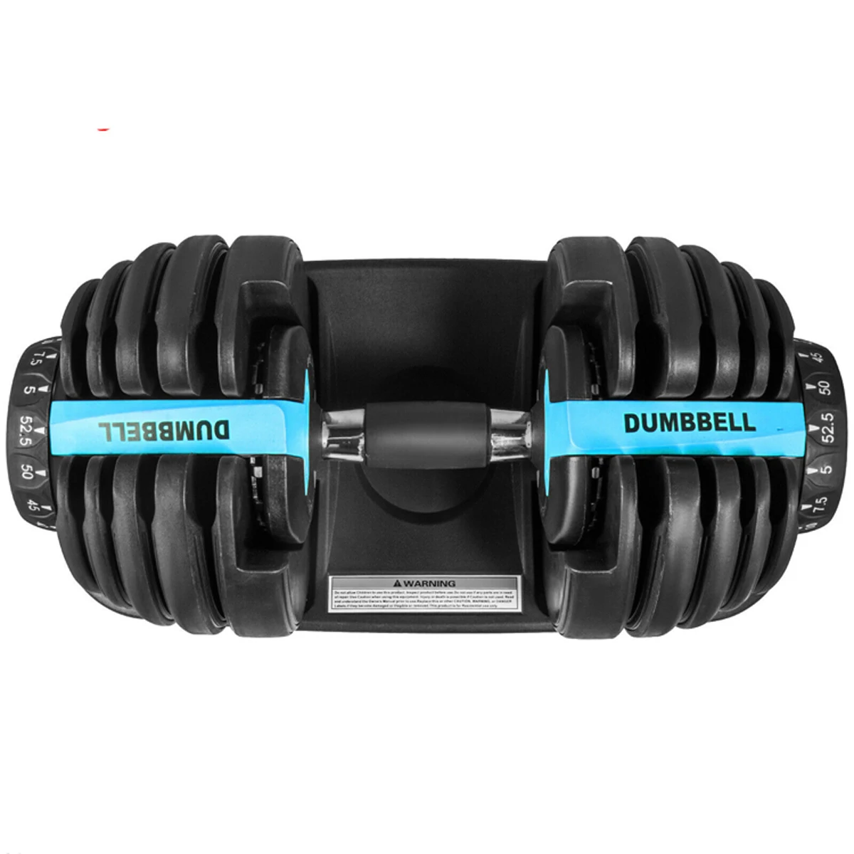 

Adjustable Dumbbells Dumbbell Weight Set Home Gym Fitness 52.5lbs with Anti-Slip Handle and Tray for Men
