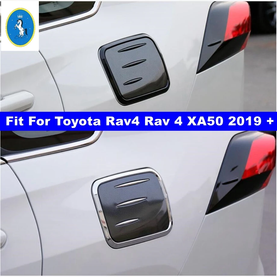 

ABS Car Body Fuel Oil Gas Tank Decor Panel Sticker Cover Trim For TOYOTA RAV4 RAV 4 XA50 2019 - 2023 Exterior Refit Accessories