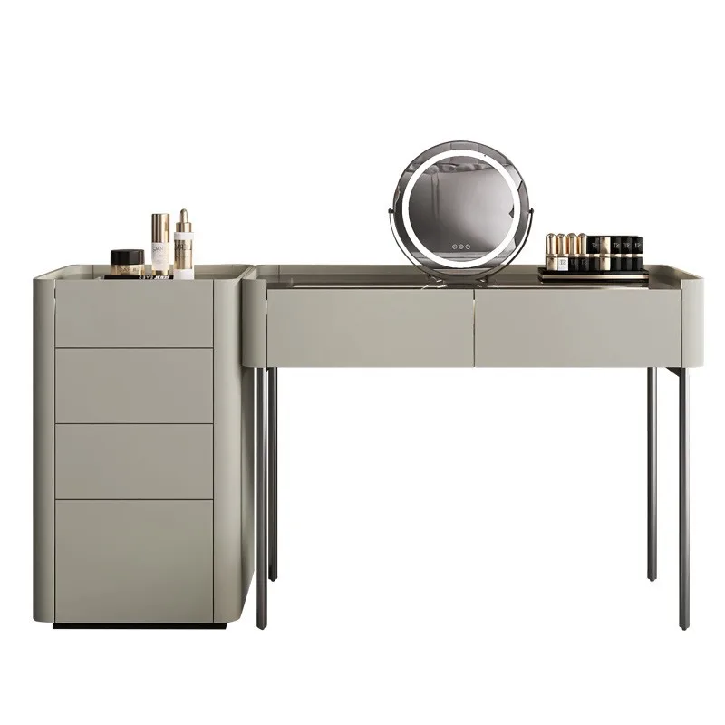 

Italian minimalist dresser dressing table table chest modern minimalist designer bedroom makeup mirror combination