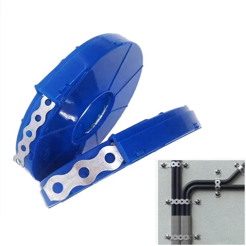 Galvanised Steel Band Metal Fixing Strap with Perforated Holes 10M Heavy Duty Builders Band Edge Assembly Belts 12/17/26MM