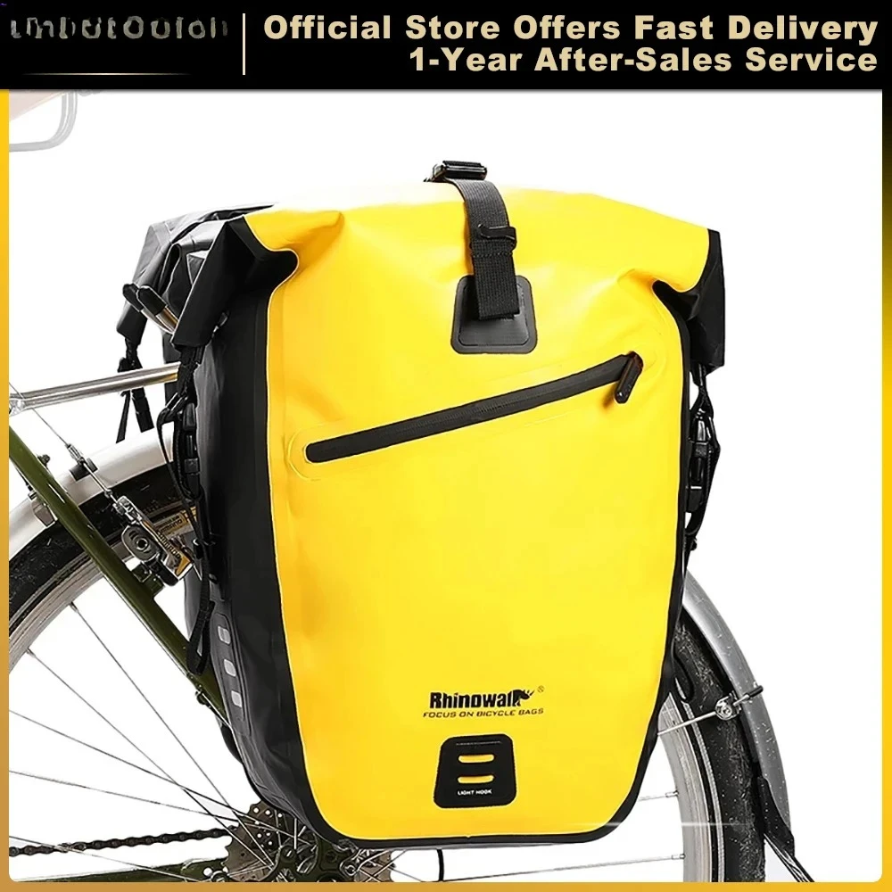 

Waterproof Bike Bag 20L/27L Travel Cycling Bag Basket Bicycle Rear Rack Tail Seat Trunk Bags bicycle bags & panniers
