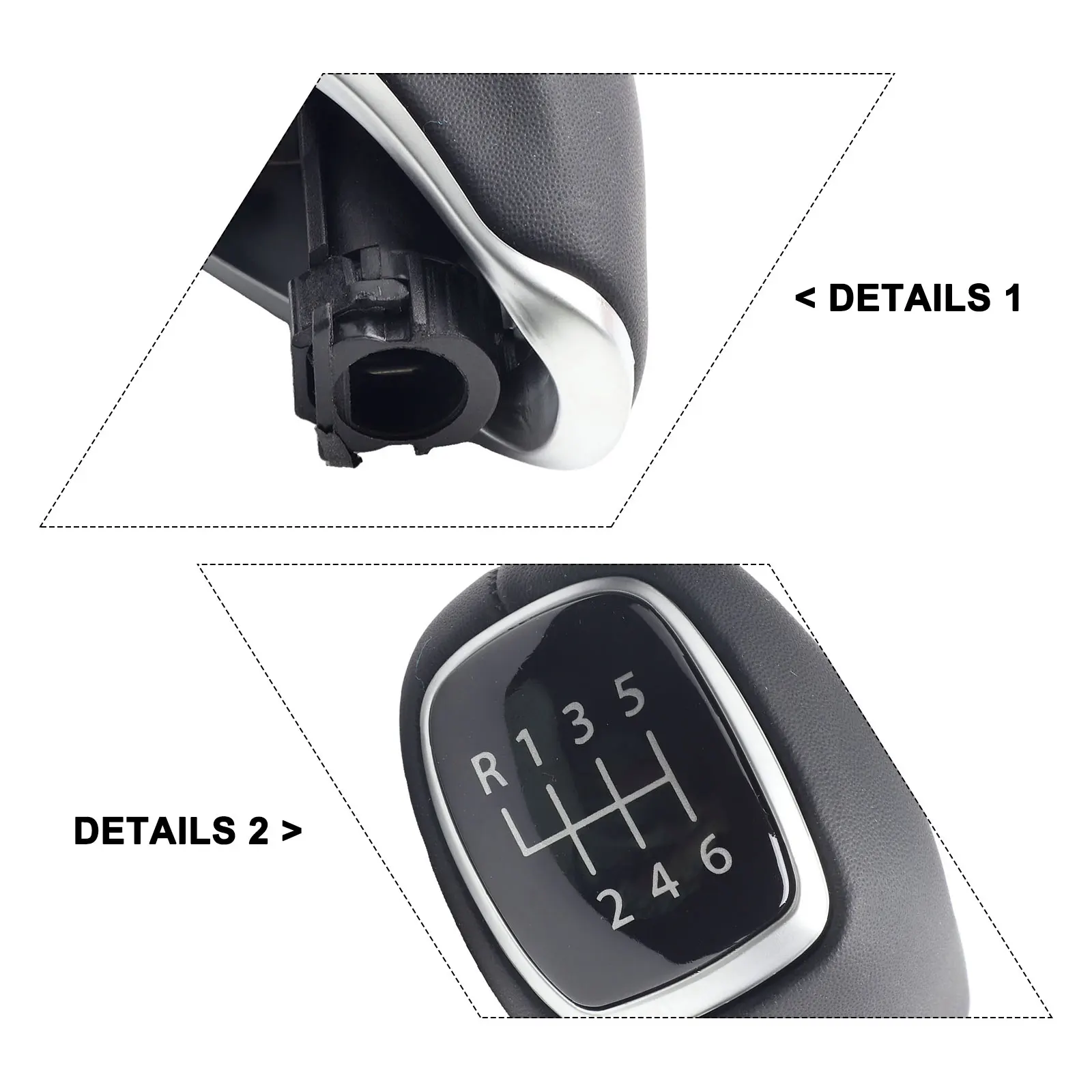 Accessories Gear Shift Knob Shifter Head 1 Piece Not Universality Fitment 43711-F2300 Leather & Metal Material