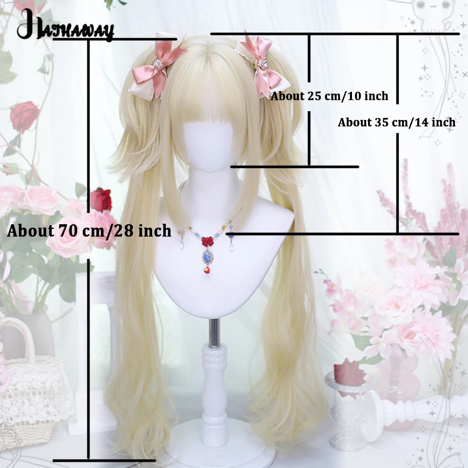 Synthetic Wigs Are Fluffy And Supple Two-dimensional Double Ponytail Wigs Cosplay Lolita Holiday Activities Wear Wigs Every Day