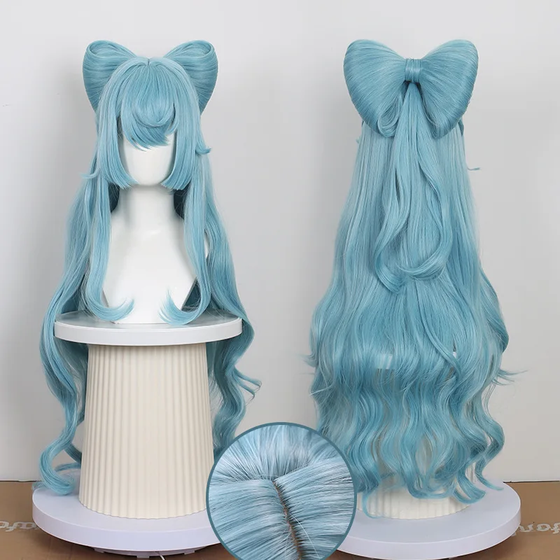 Genshin Impact Inazuma Dream Moon Rui Xi Cosplay Wig Super Large Detachable Butterfly Simulation Scalp Top Wig