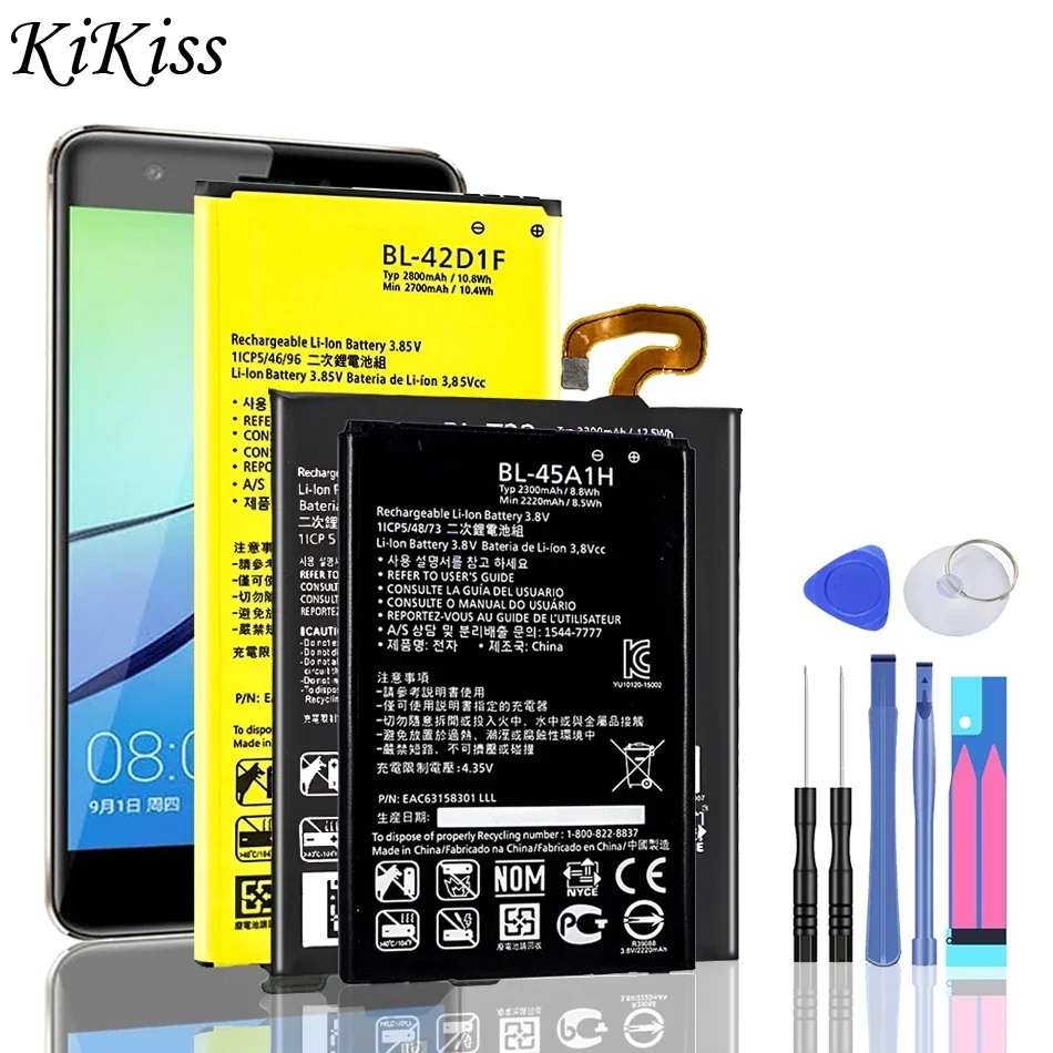 

High Quality Replacement Mobile Phone Battery For LG G4 G5 G6 G7 G7+ G8 ThinQ/K4 K7 K8 K10 K20 Plus Smartphon Batteries