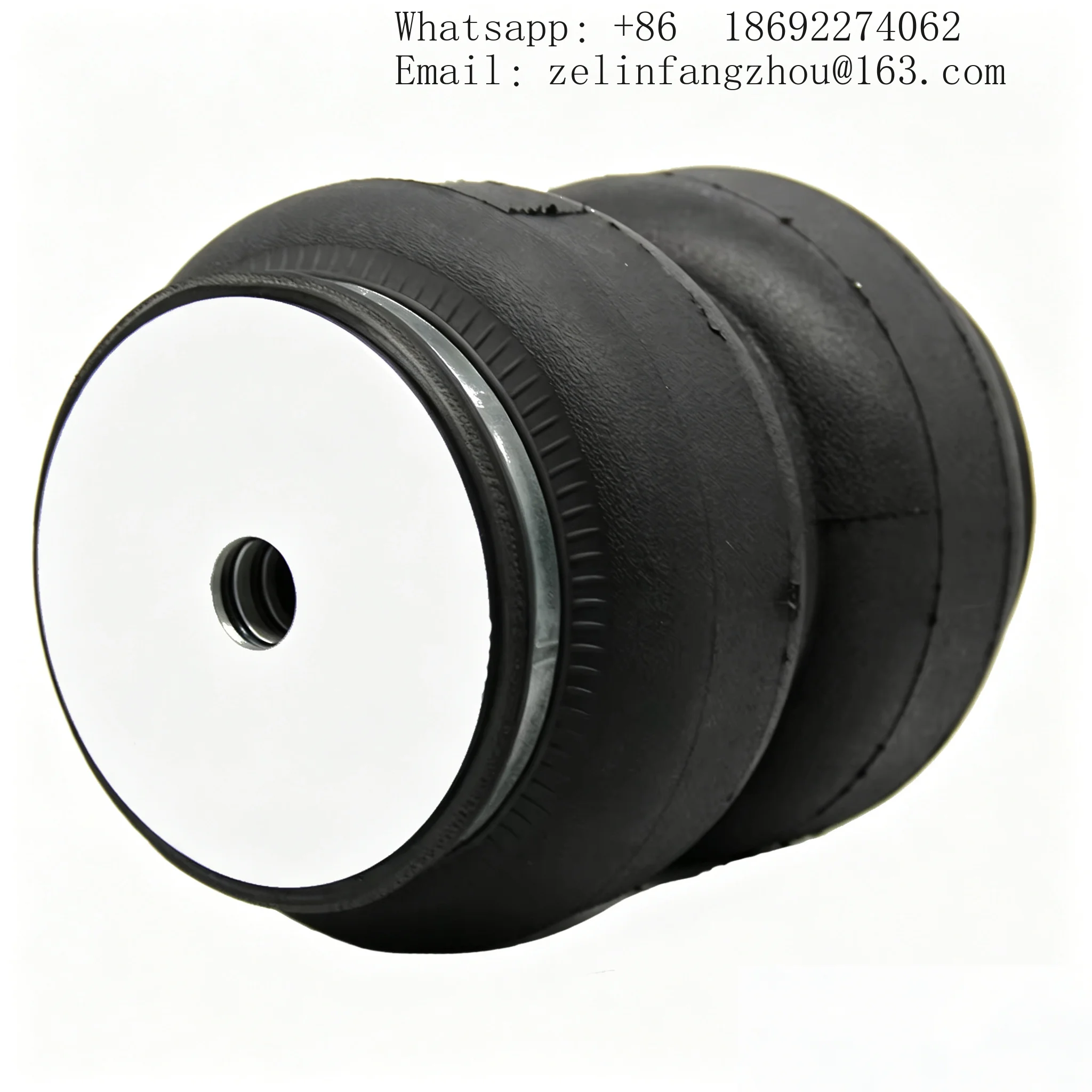 Universal Double Convoluted Air Spring Bellows Bag 2S5813 22mm Diameter Hole for Air Ride Suspension Heavy Duty