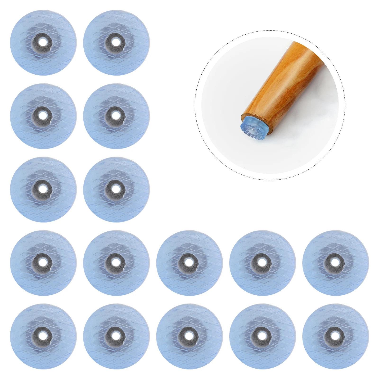 

30 Pcs Non-slip Rubber Pad Chair Glide Pads Feet Covers Floor Mat Table Sofa Moving Pvc Leg Furniture Accessory Foot Guards