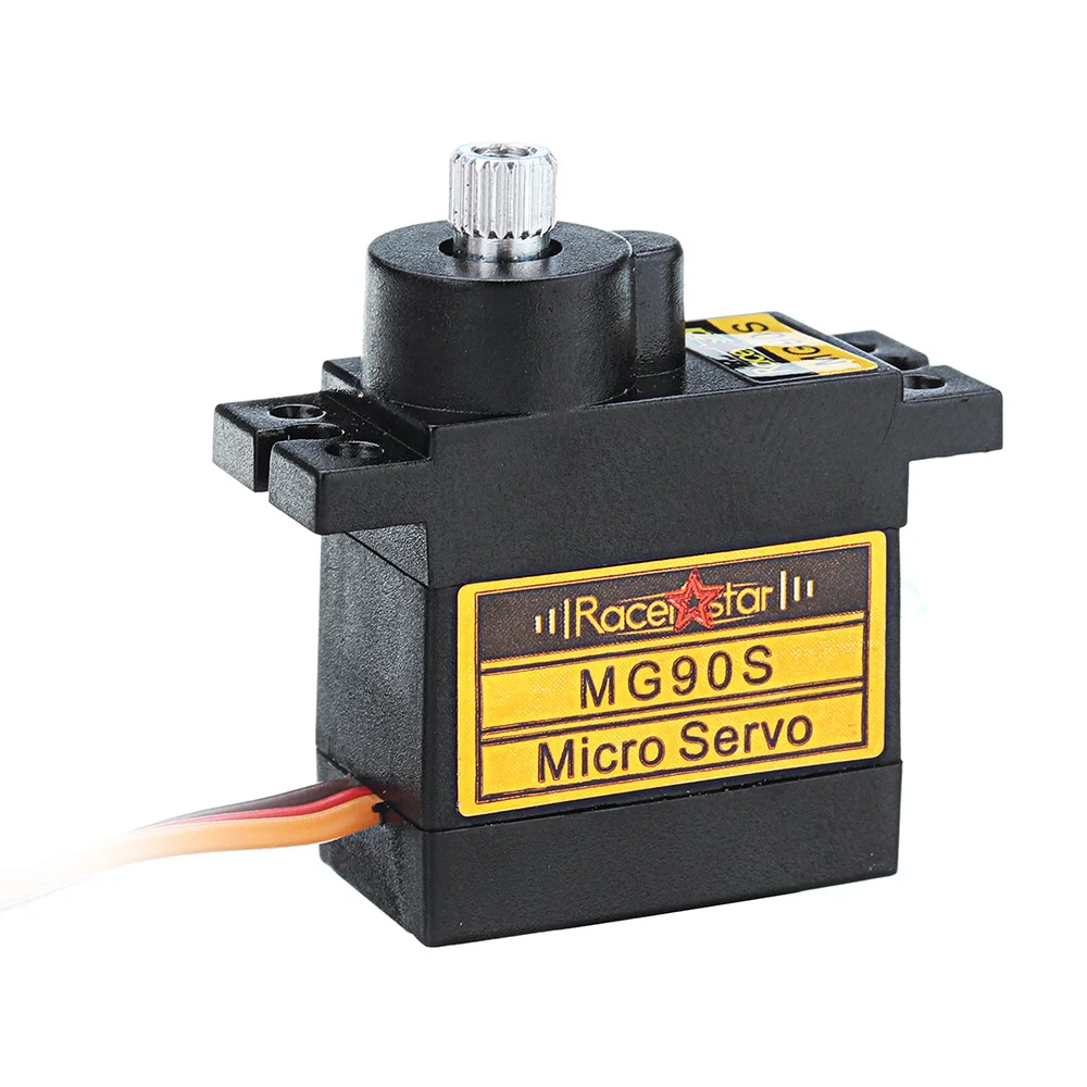 Racerstar MG90S 9g Micro Metal Gear Analog Servo สําหรับ 450 RC เฮลิคอปเตอร์ RC รถเรือหุ่นยนต์