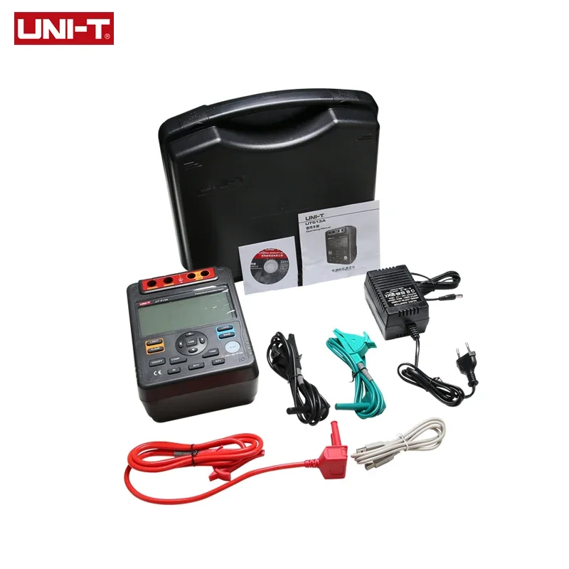 UNI-T Insulation Resistance Tester UT513A Megohmmeter Voltmeter 5000V 1000G ohm w/USB Interface Earth Ground Meter