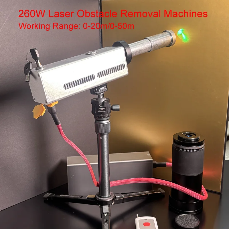 

260W Operating Range 0-20 m 0-50 m Laser Obstacle Removal Machines Customized Handheld Laser Retractable Lens Pump Source