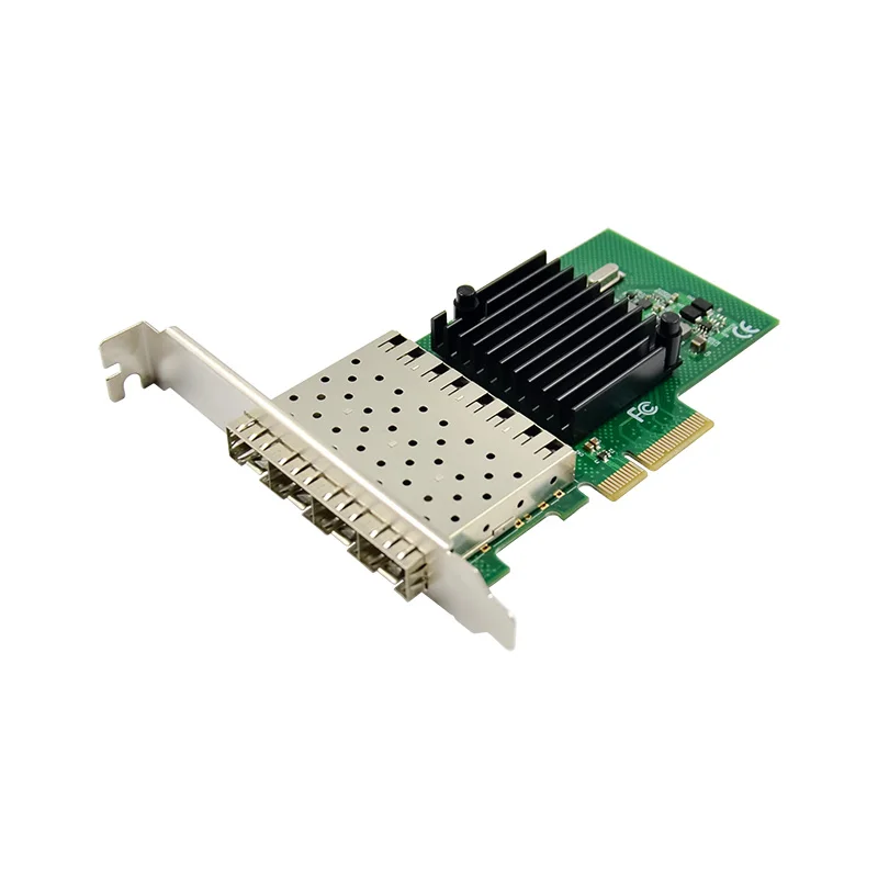 Factory Direct Supplier I350 AM4 1G 4 Port SFP PCI Express 1X Fiber Optic Network Adapter Card