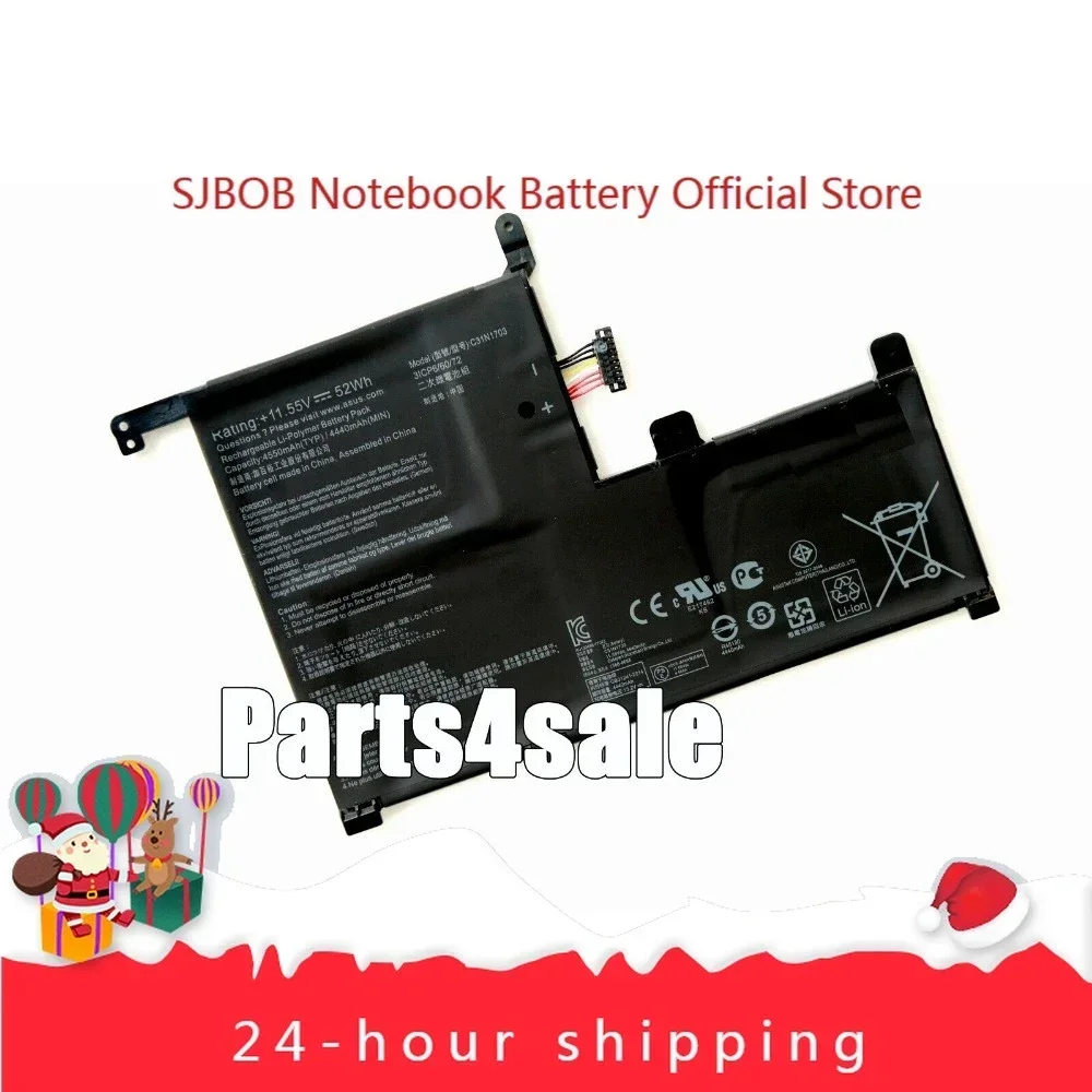 2025 New  C31N1703 Battery for Asus Zenbook Flip UX561UA UX561UN Q505U Q525UA Laptop battery