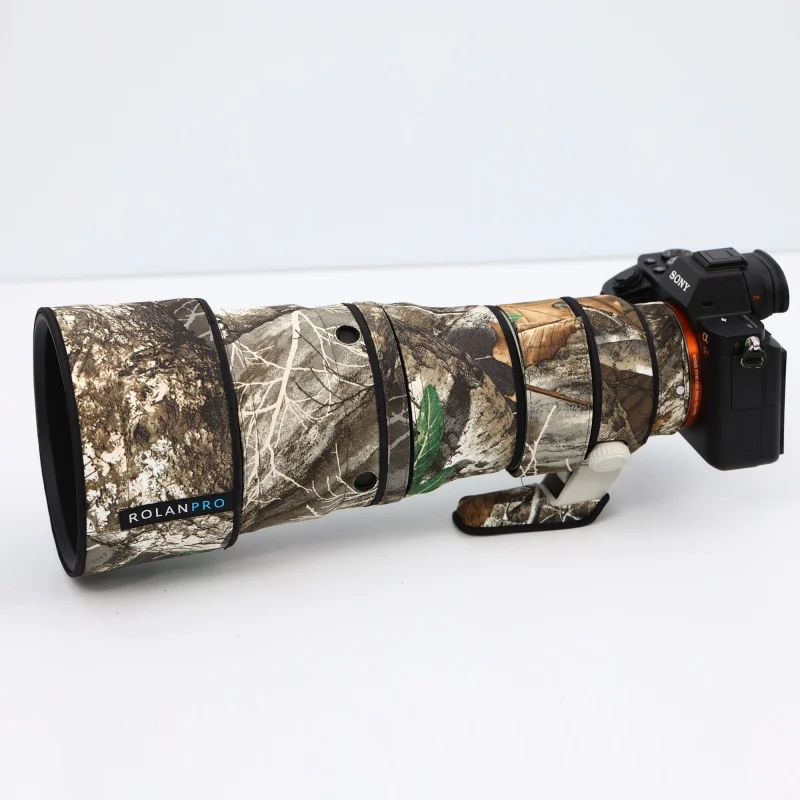 ROLANPRO Wasserdichter Objektivschutz für Sony FE 600mm F6.3 GM OSS Camo Regenschutz Schutzhülle SEL600F63GM Etui 600F6.3GM Stoff