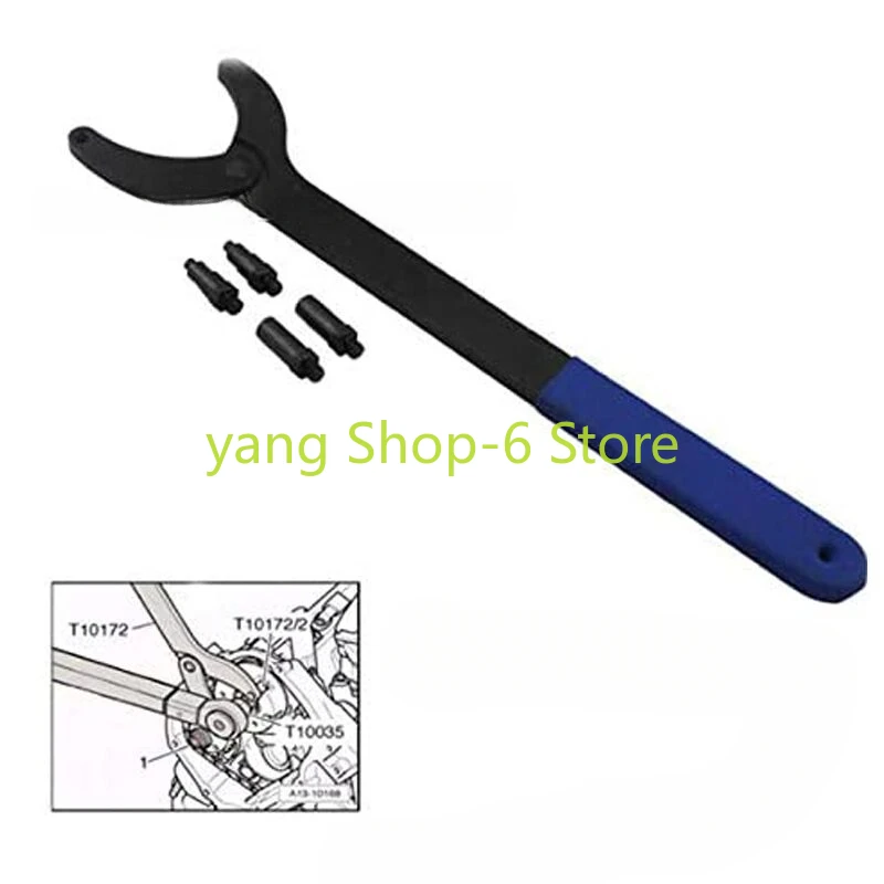 Timing Locking Sprocket Adjustable Wrench Camshaft Pulley Holder Tool Belt for VW Audi Skoda VAG 3036 T10172