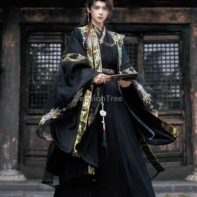 2026 handsome cool hanfu set chinese costume drama classic garment men's traditional daily gorgeous exquisite hanfu suit