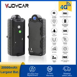 4G GPS Tracker Car GPS TK20C TK05C Waterproof Portable Recharge Large Battery 20000mAh Strong Magnet Locator 3rd Server Traccar