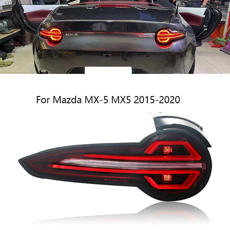 

Для Mazda MX-5 MX5 2016-2020 Автомобильные задние фонари в сборе DRL Задний фонарь Модифицированные задние фонари Полностью светодиодный динамический задний фонарь