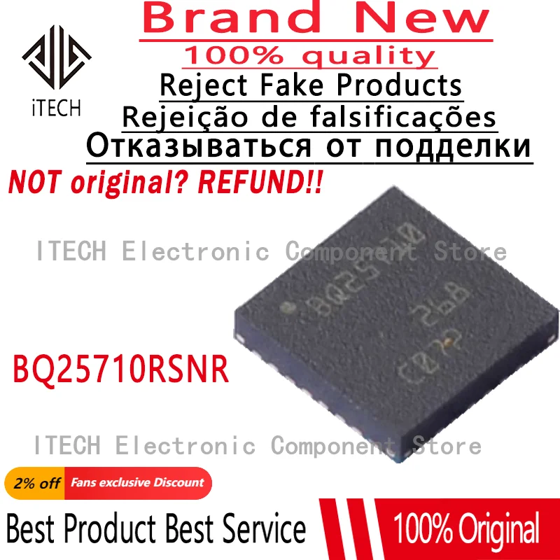 

10pcs/lot Original BQ25710RSNR BQ25710RSNT BQ25710RSN BQ25710 QFN32 Battery Chipset 100% New and Genuine